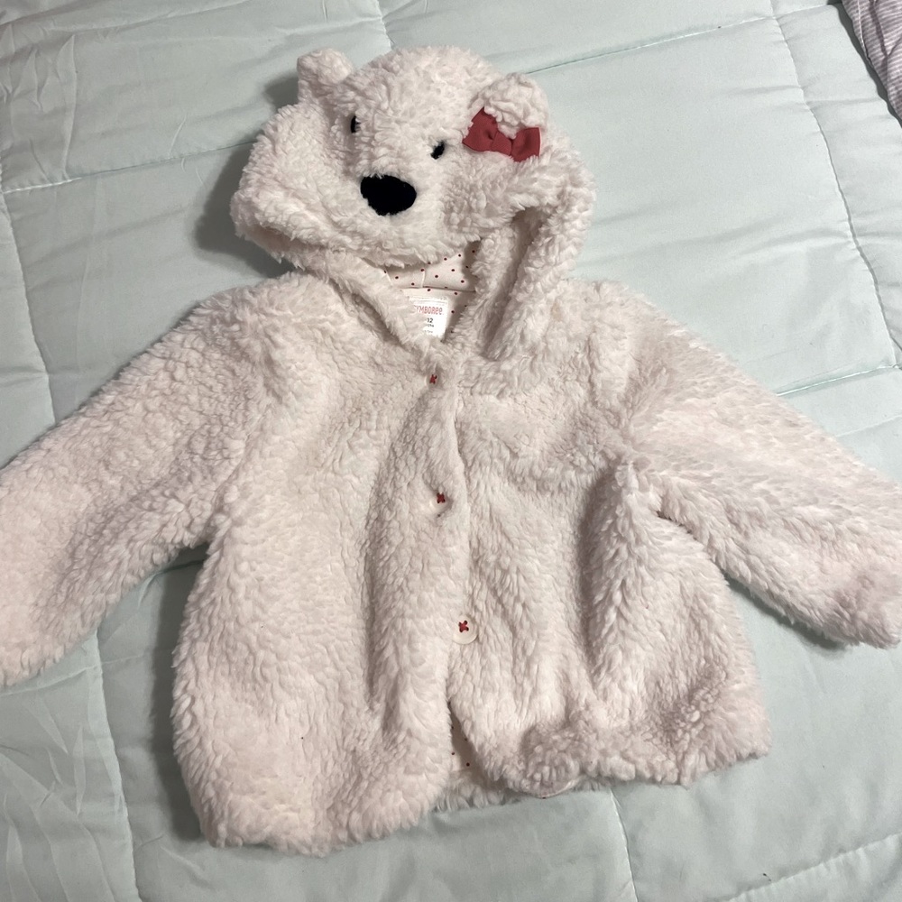 Gymboree Baby Girls Teddy Jacket with bow